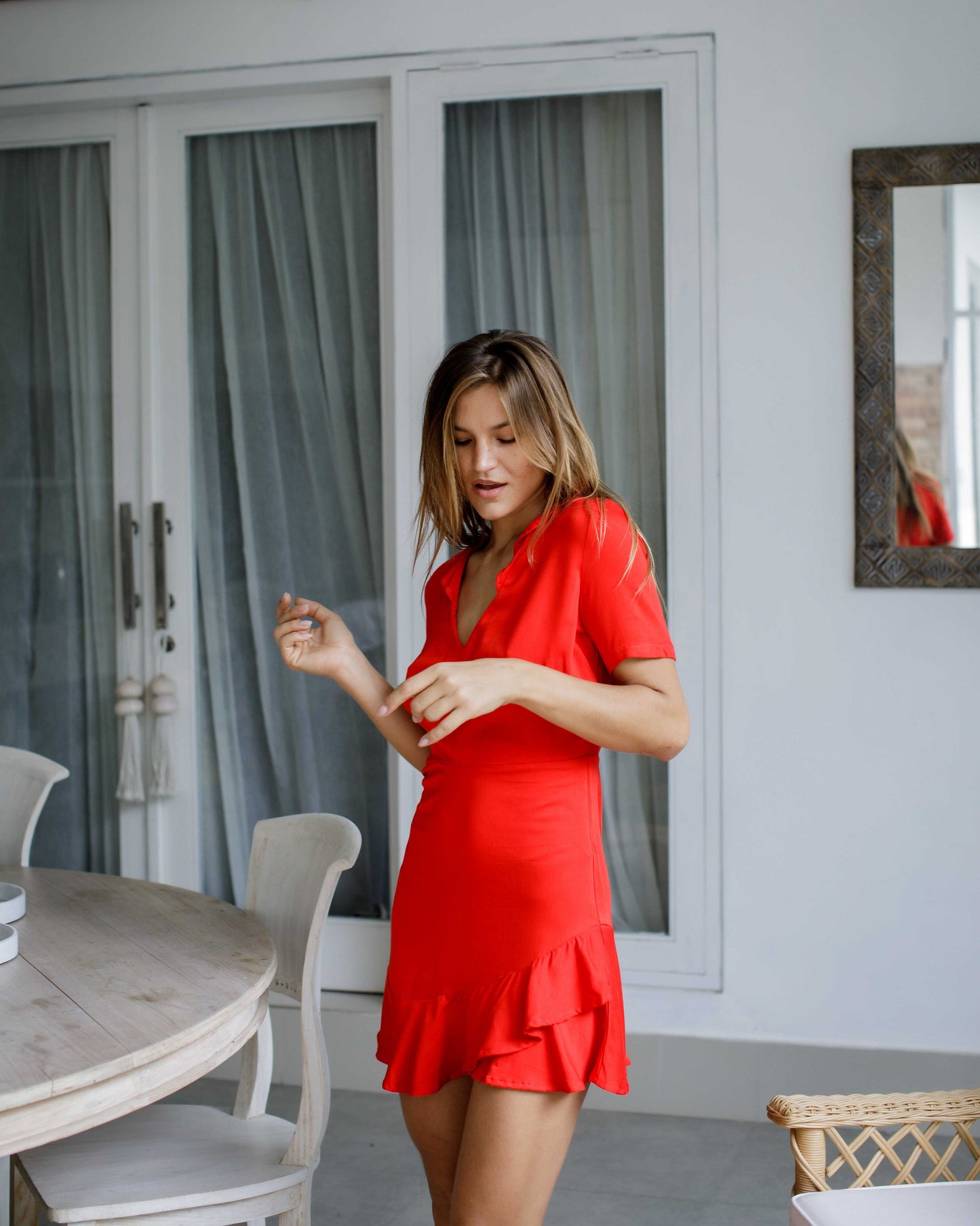 Tori Dress - Red Bamboo