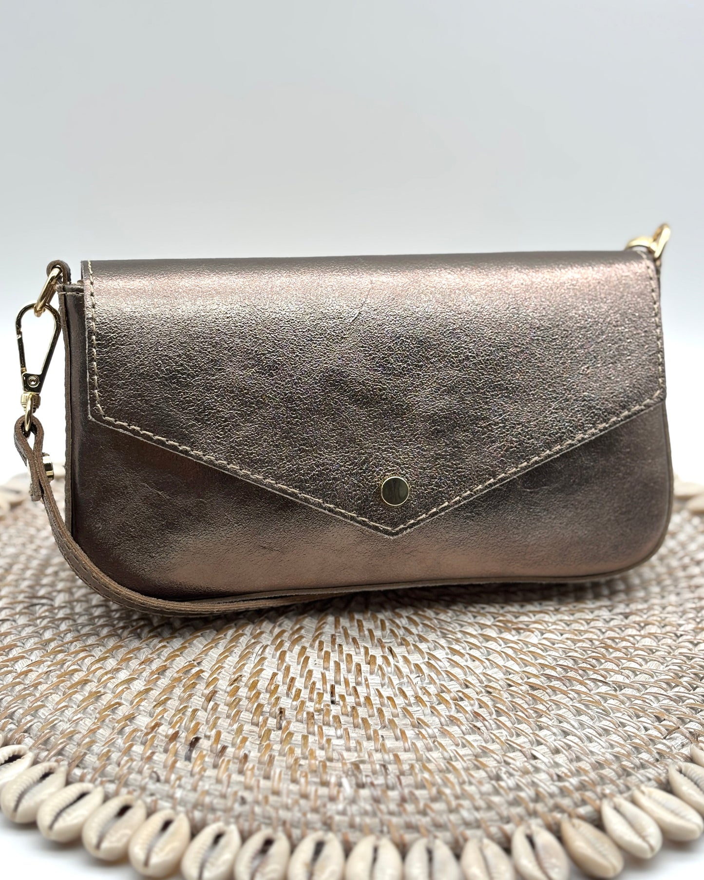 Ferrara Envelope Bag - Gunmetal