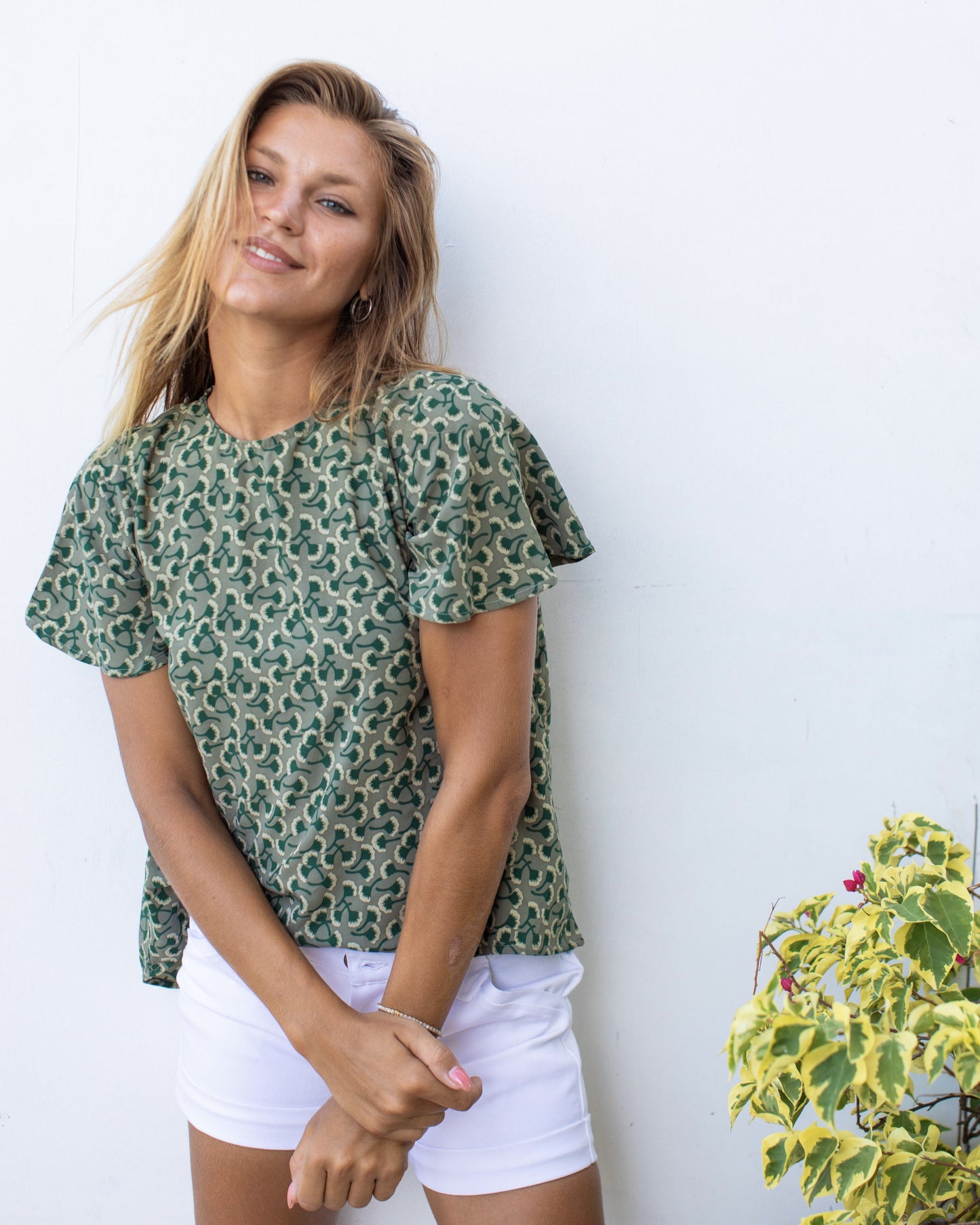 Mimi Top - Khaki Ginko
