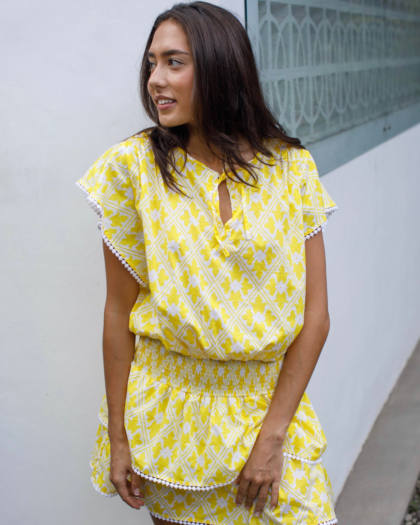 Saffie Kaftan - Yellow Regency Cotton