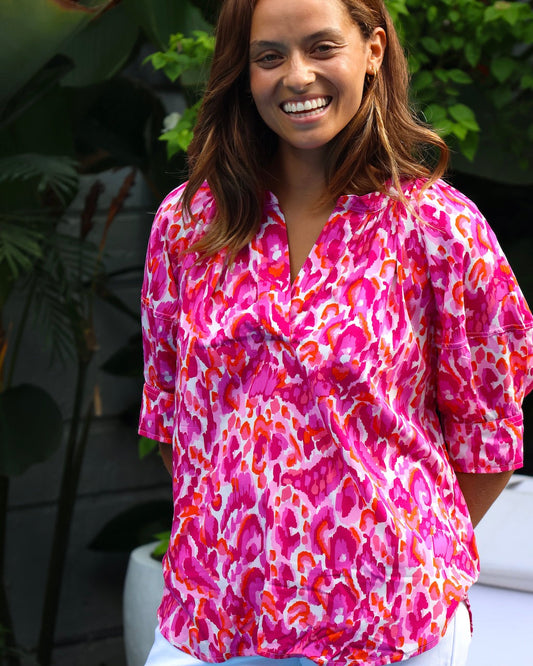 Claudia Top - Monet Pink