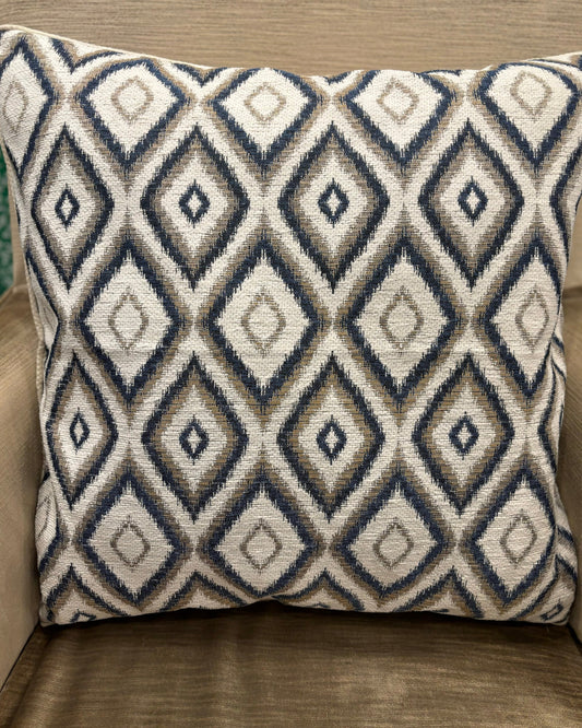 Dolcezza Navy/Beige Diamond Cushion Cover