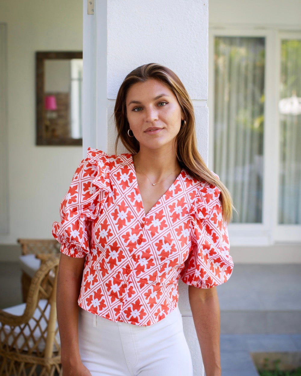 Esme Top - Orange Regency