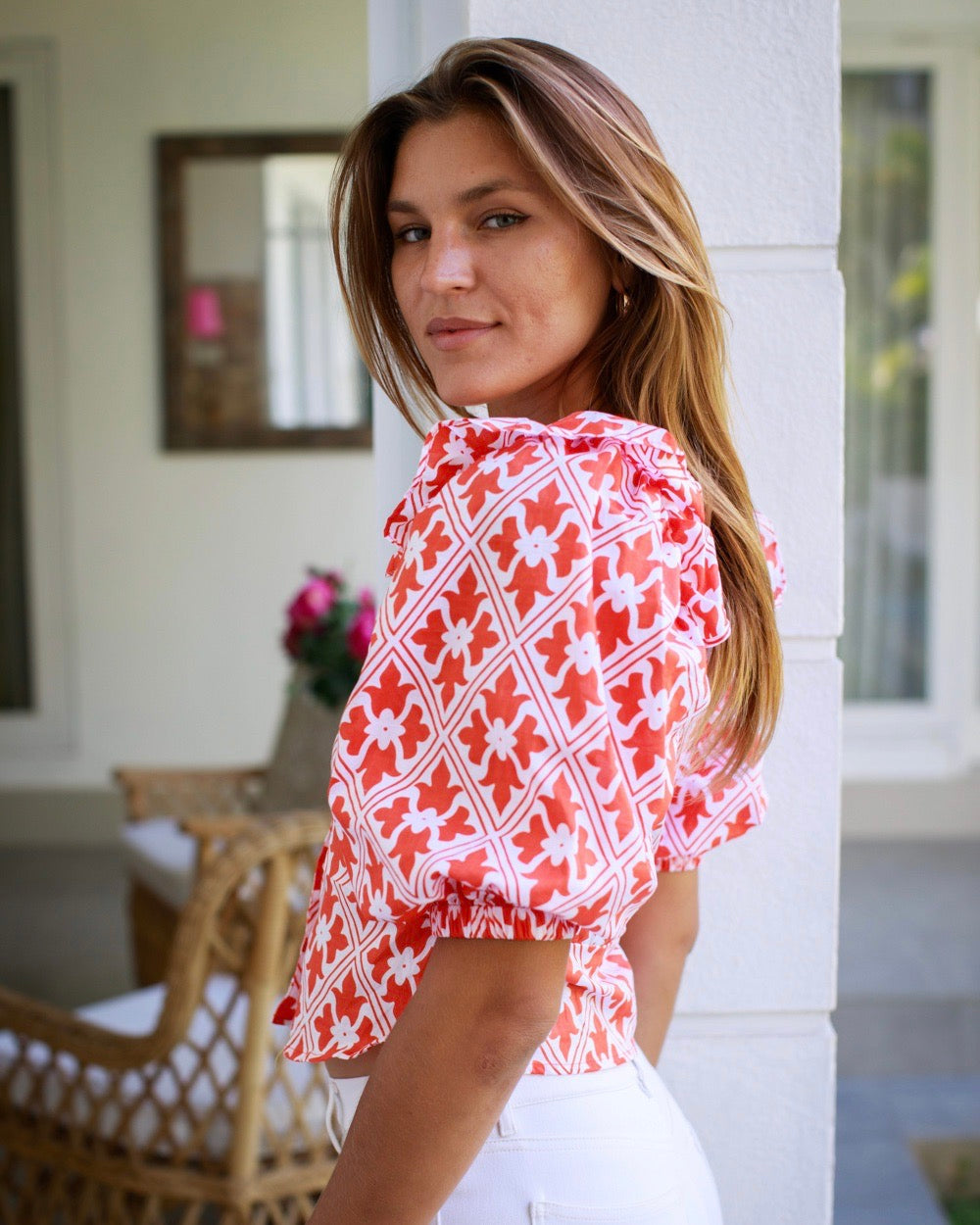 Esme Top - Orange Regency