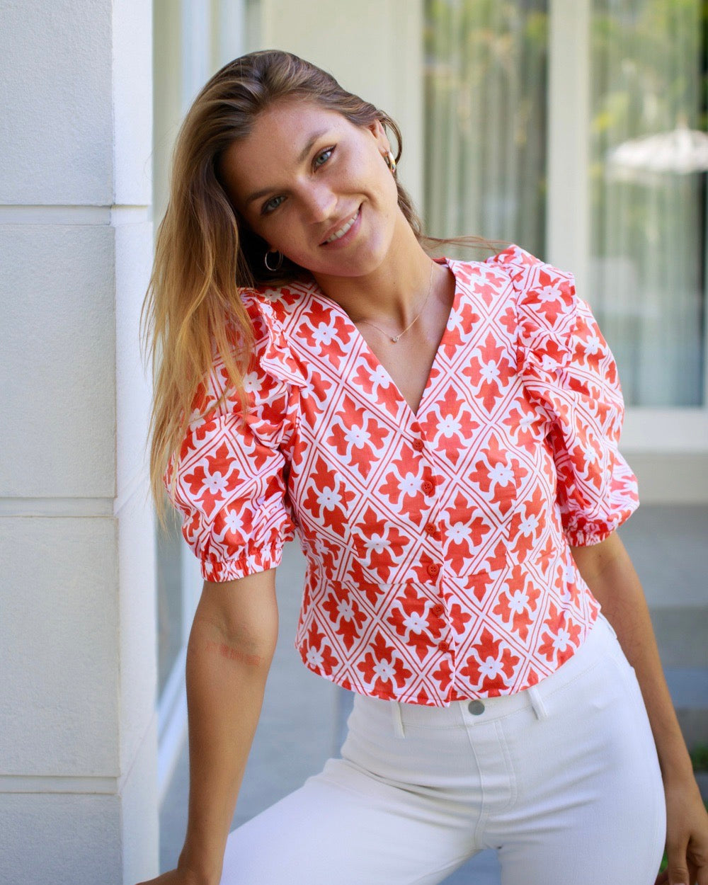 Esme Top - Orange Regency