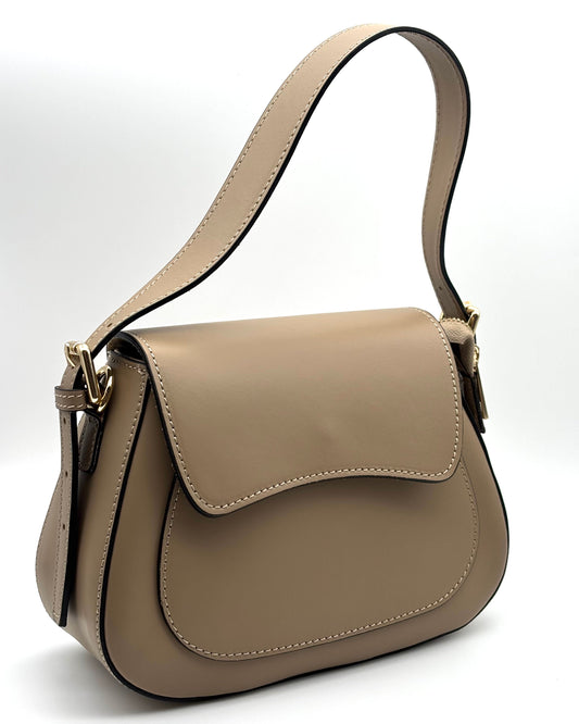 Salerno Saddle Bag - Taupe