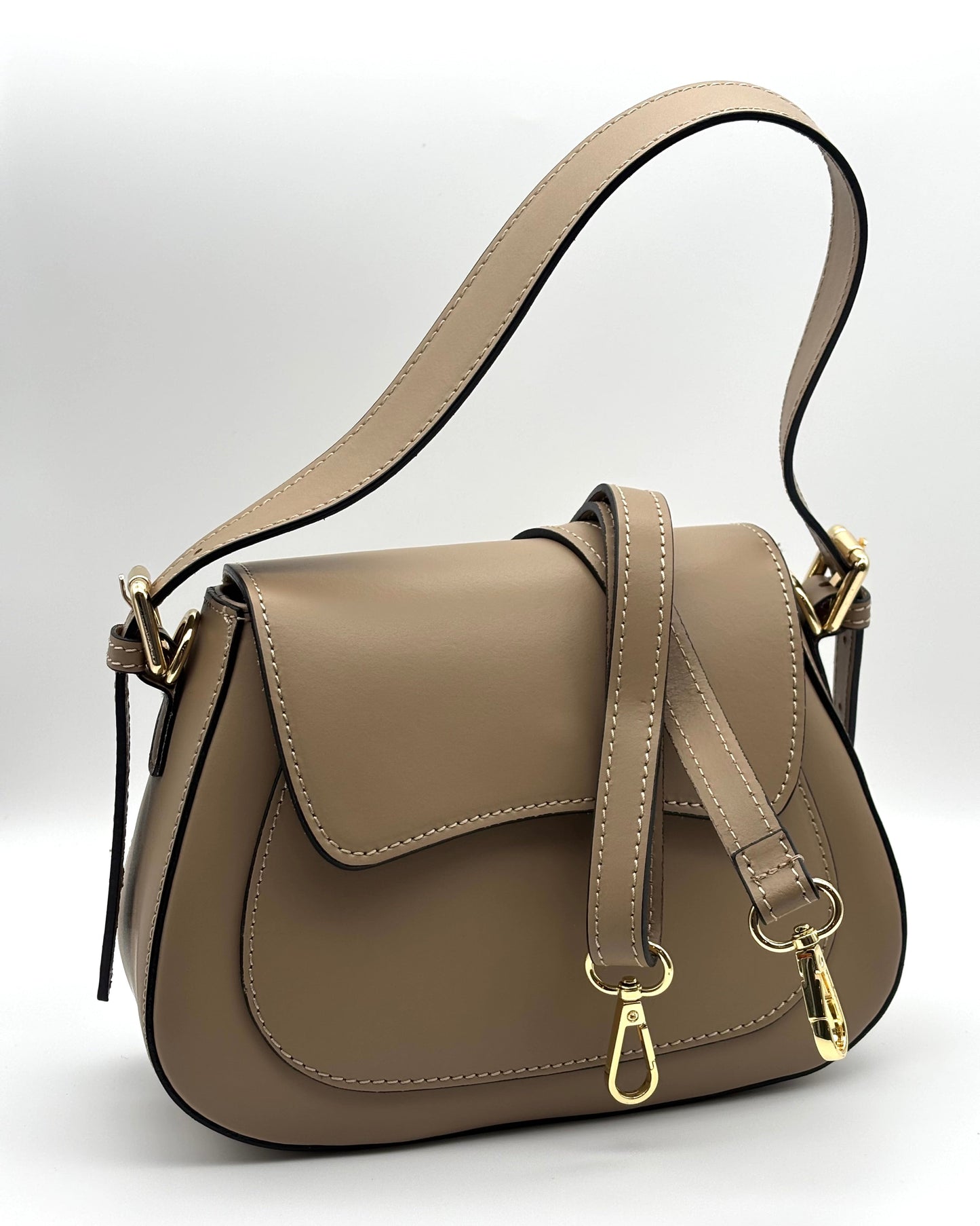 Salerno Saddle Bag - Taupe