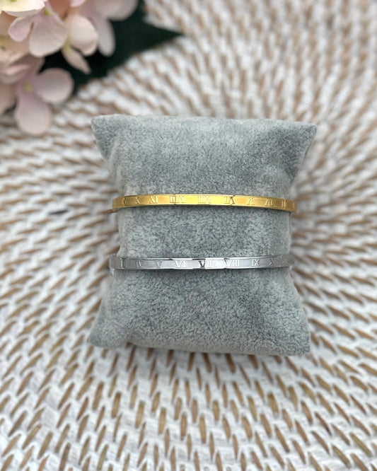 Paris Bangle - Roman Numerals