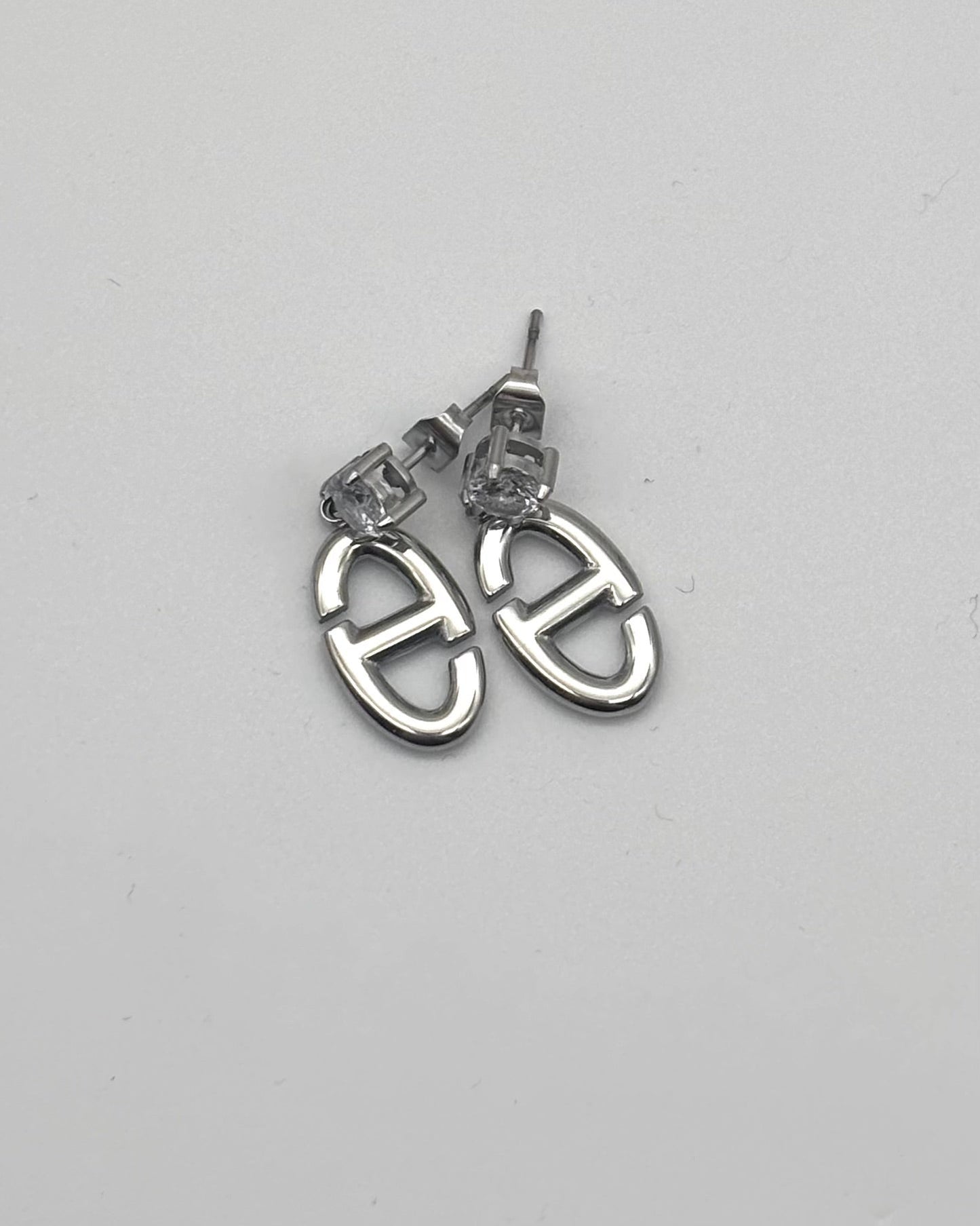 Pavina - Diamanté Link Earrings