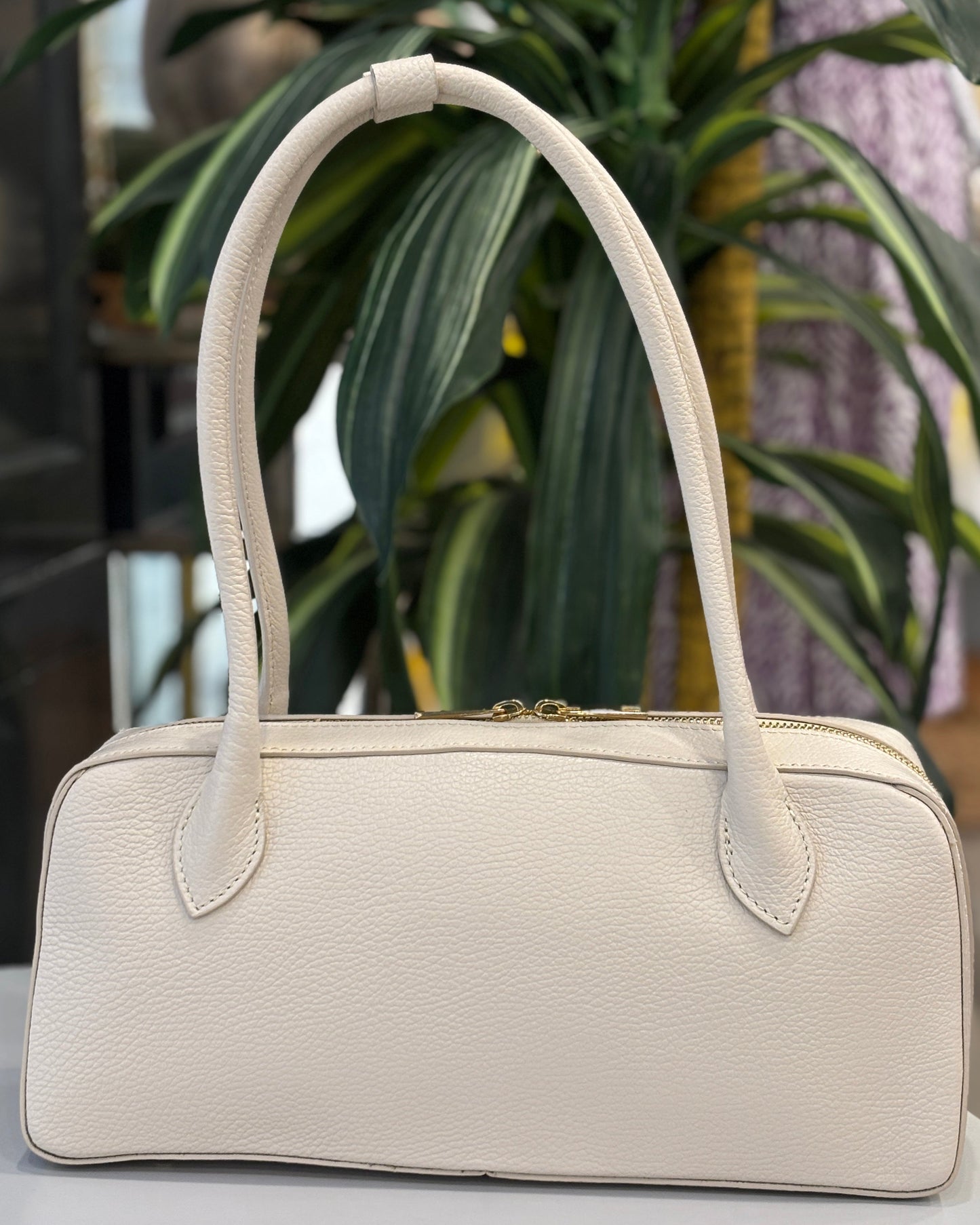 Padova Leather Bag - Cream