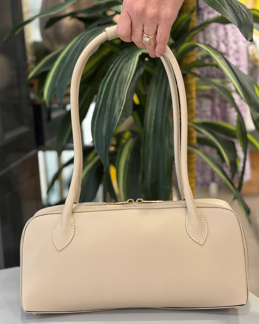 Padova Leather Bag - Beige