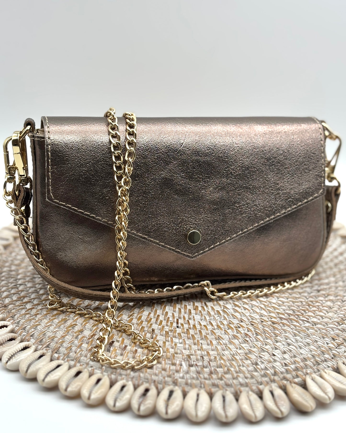 Ferrara Envelope Bag - Gunmetal