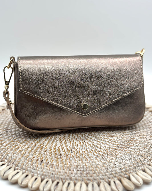Ferrara Envelope Bag - Gunmetal