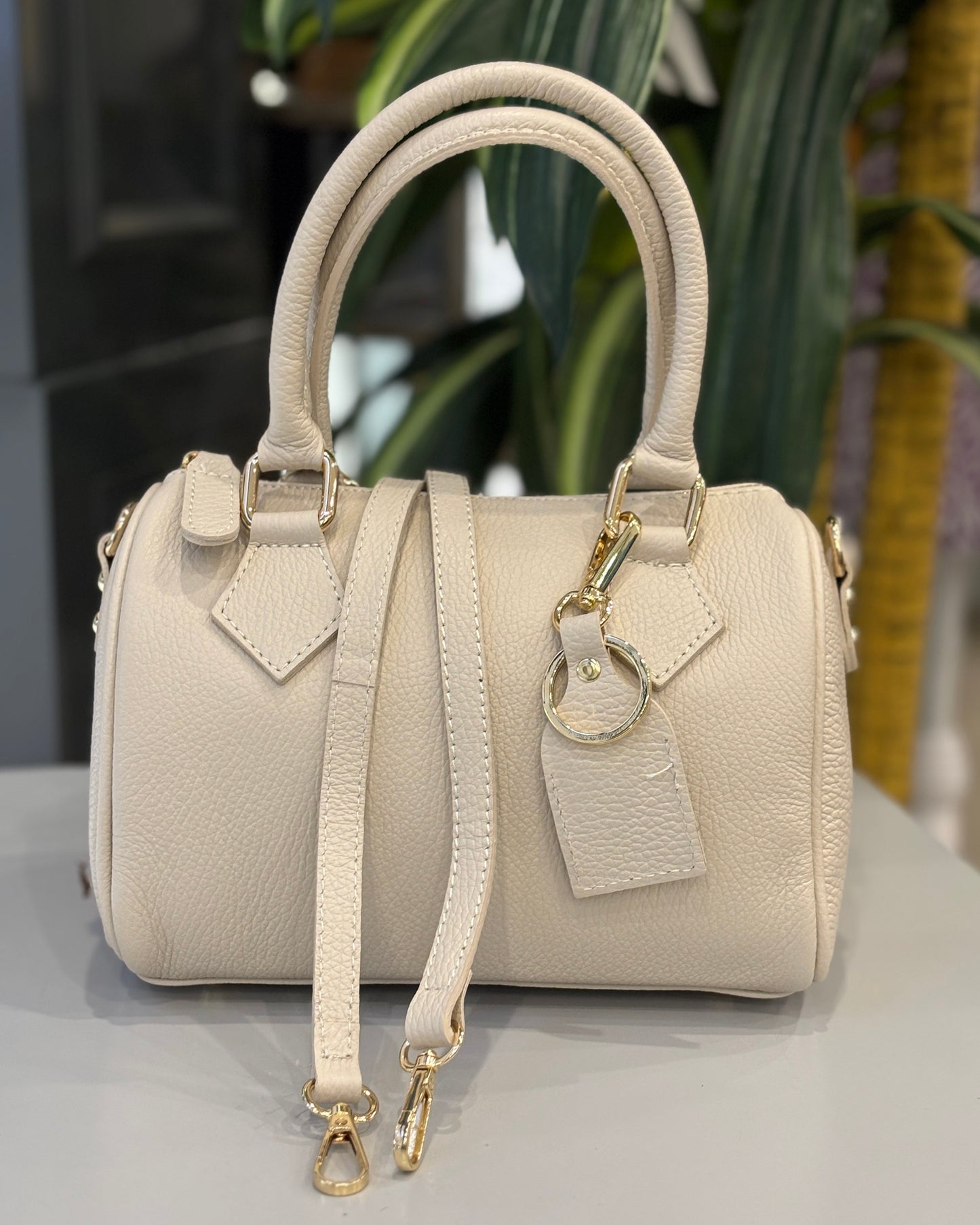 Rapallo Leather Bag - Cream