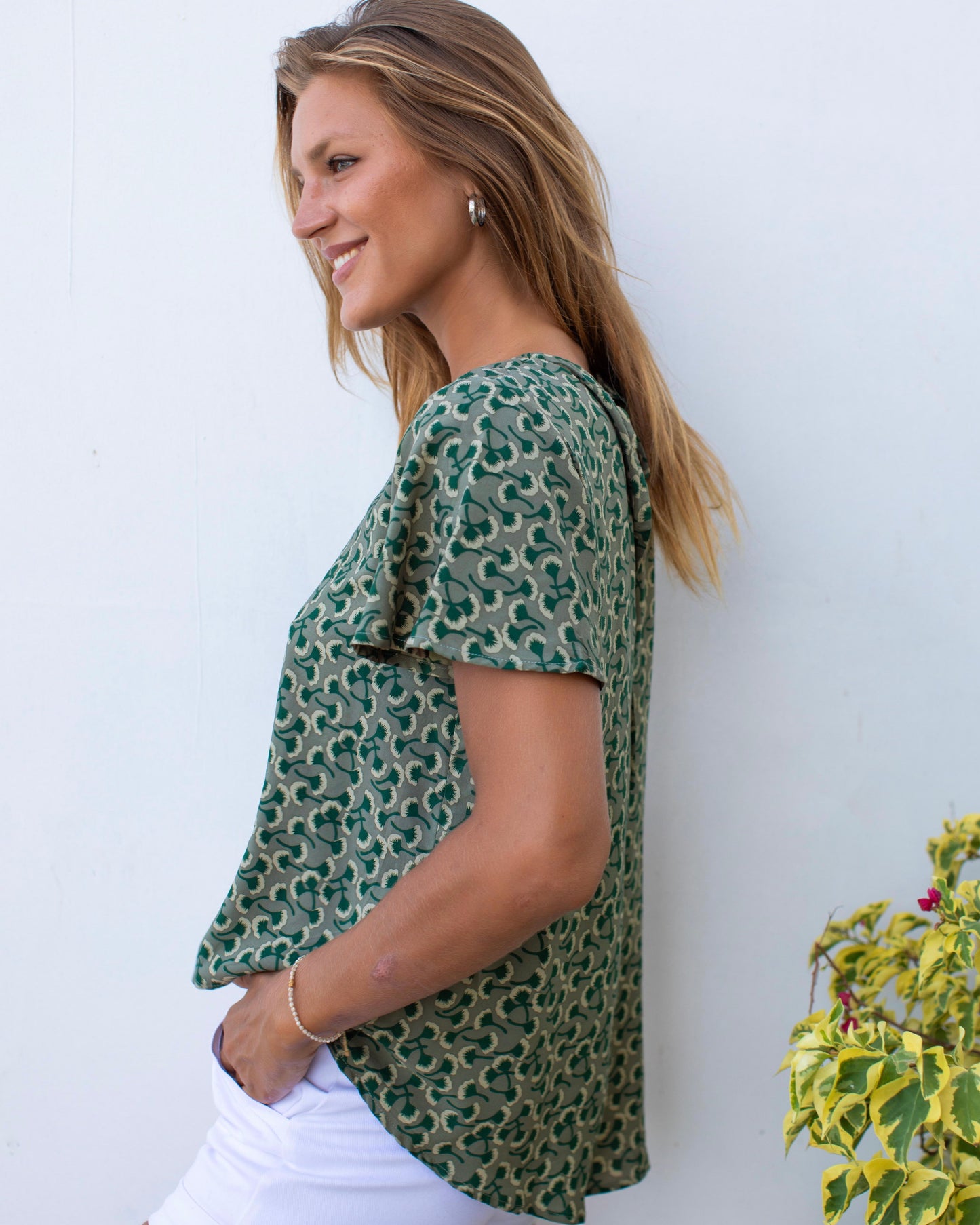 Mimi Top - Khaki Ginko