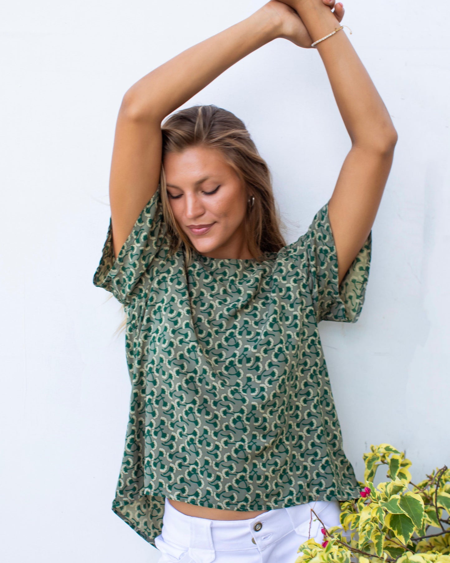 Mimi Top - Khaki Ginko