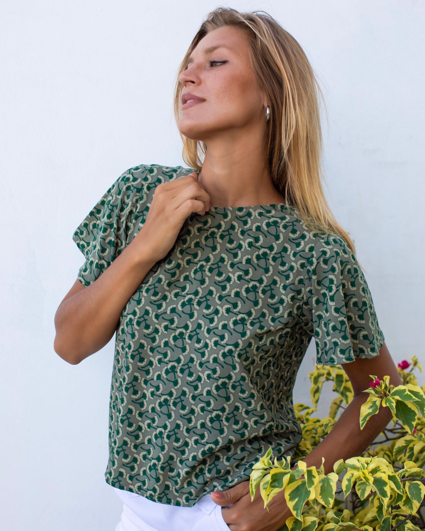 Mimi Top - Khaki Ginko