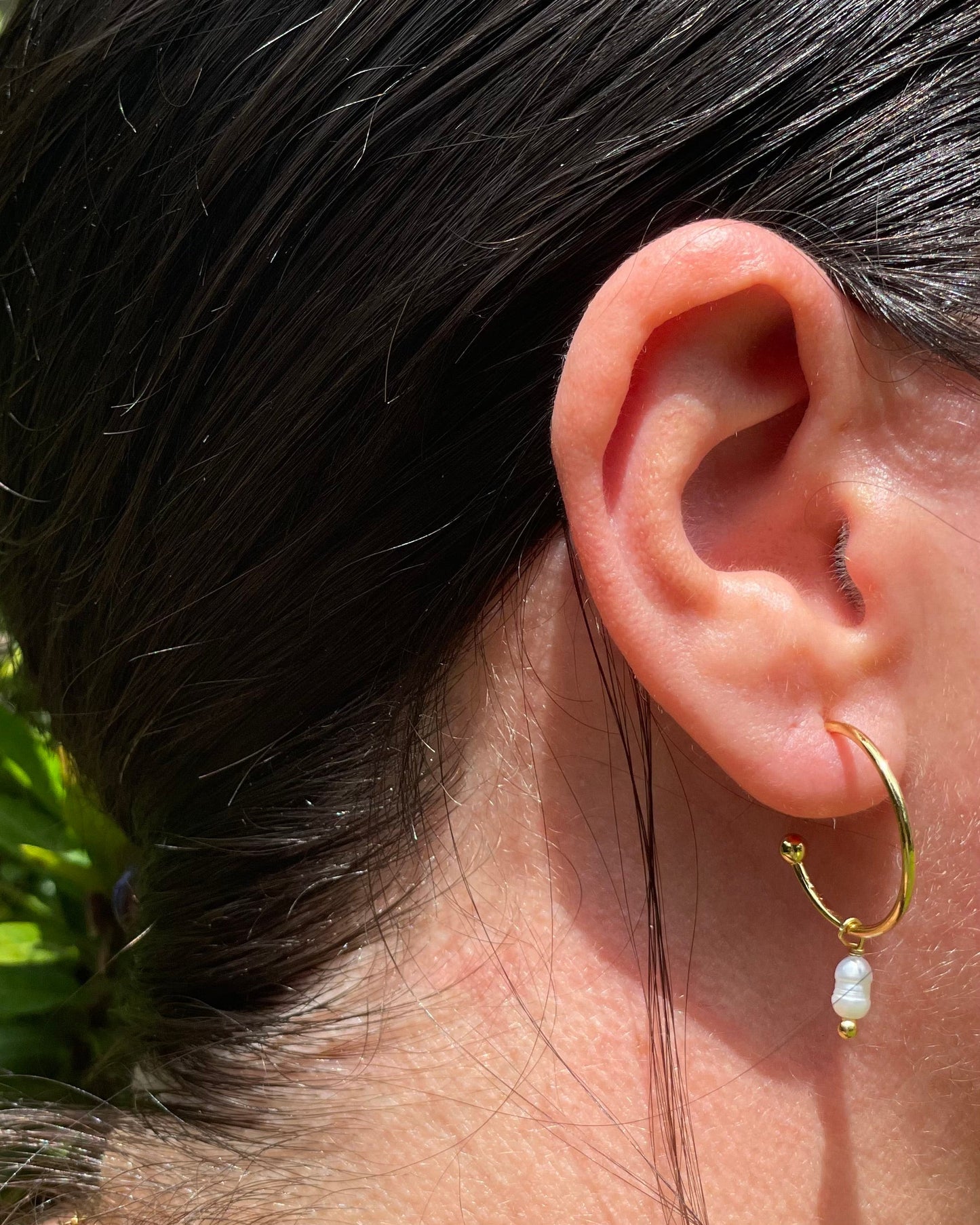 Oulad Earrings - Pearl Pendant