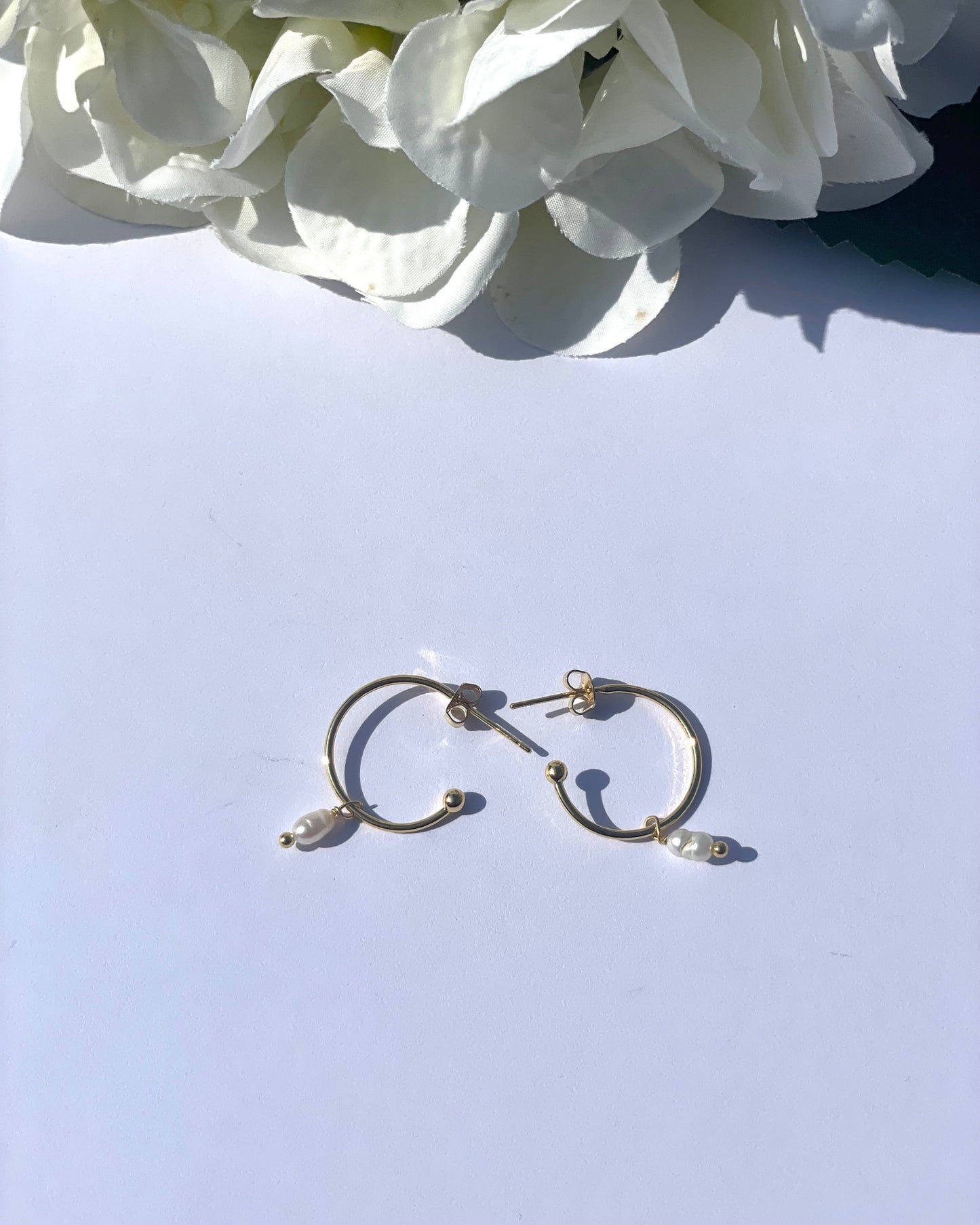 Oulad Earrings - Pearl Pendant