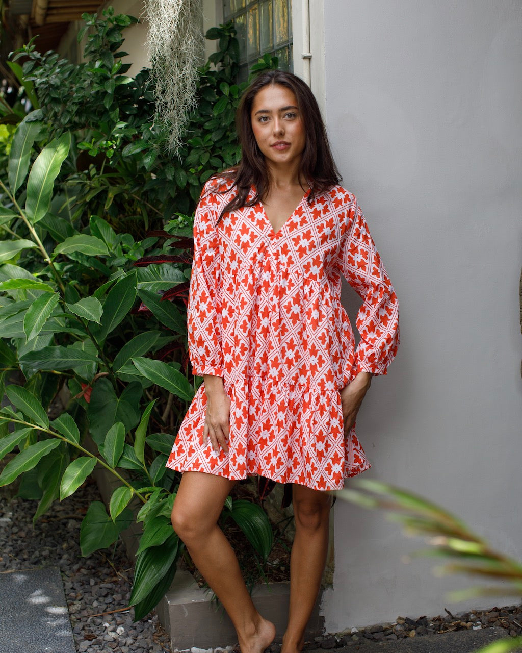 Morgan Dress - Orange Regency Cotton