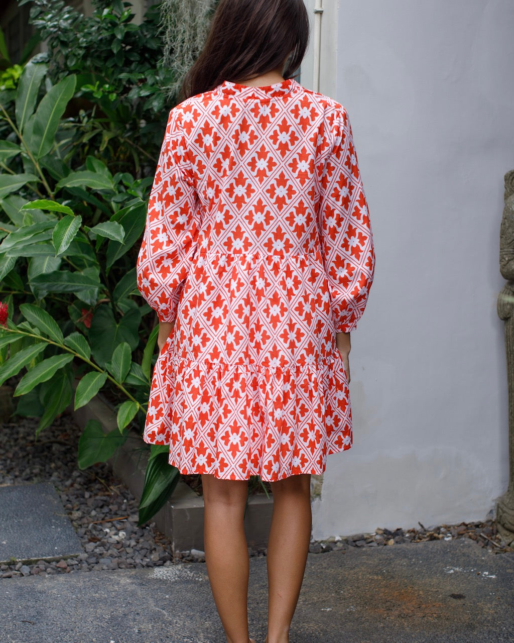 Morgan Dress - Orange Regency Cotton