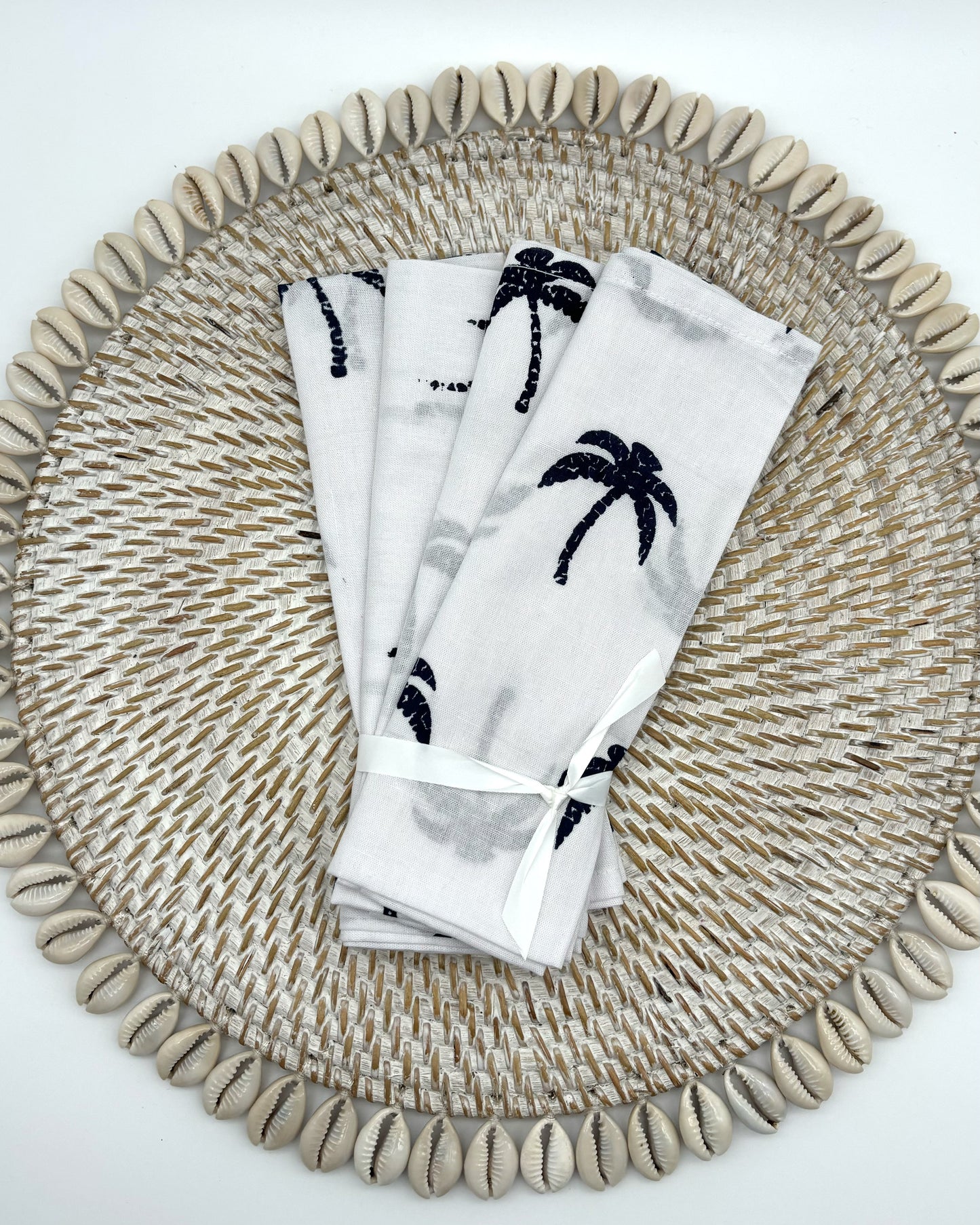 Napkins - Navy Palm Tree (Set of 4)