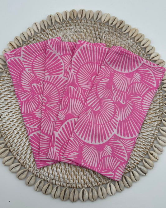 Napkins - Pink Seashell (set of 4)