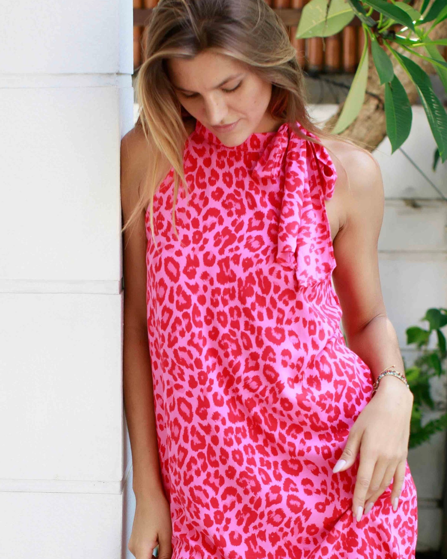 Ruby Dress - Hot Pink Leopard