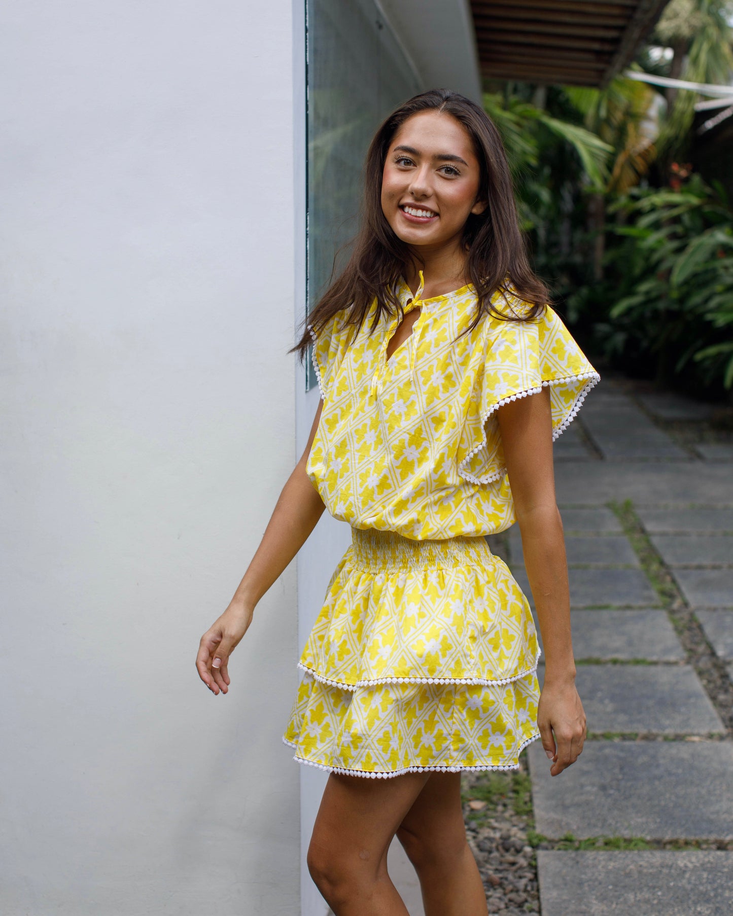 Saffie Kaftan - Yellow Regency Cotton