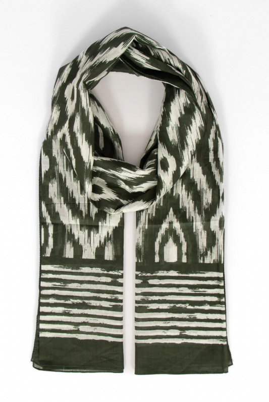 Khaki Aztec Scarf