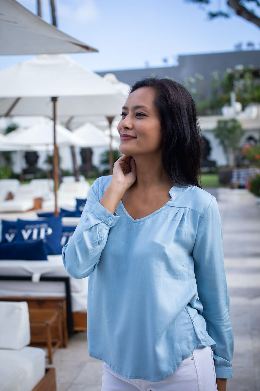 Tilly Top - Pale Blue