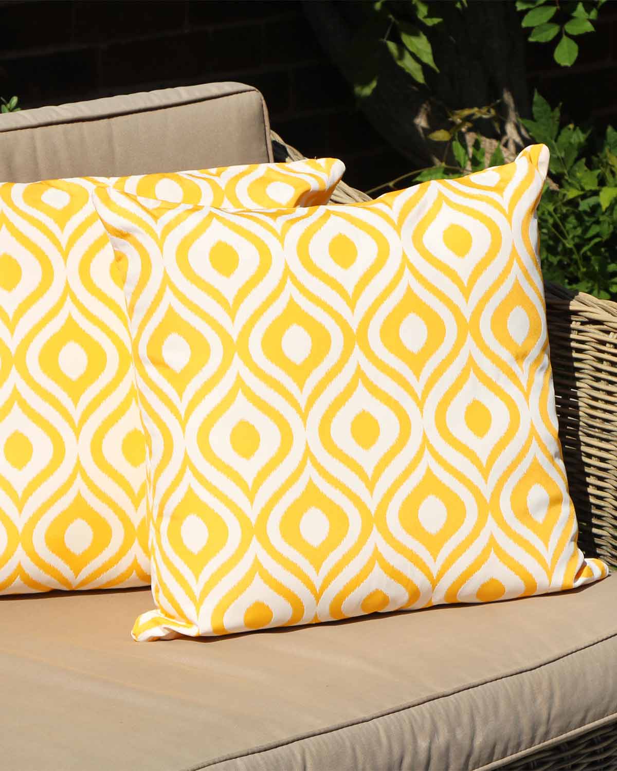 Cannes Outdoor Cushion Cover - Yellow